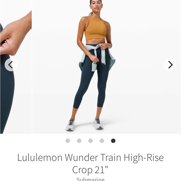 size 2 Wunder Train High Rise Crop Submarine - Picture 5 of 7